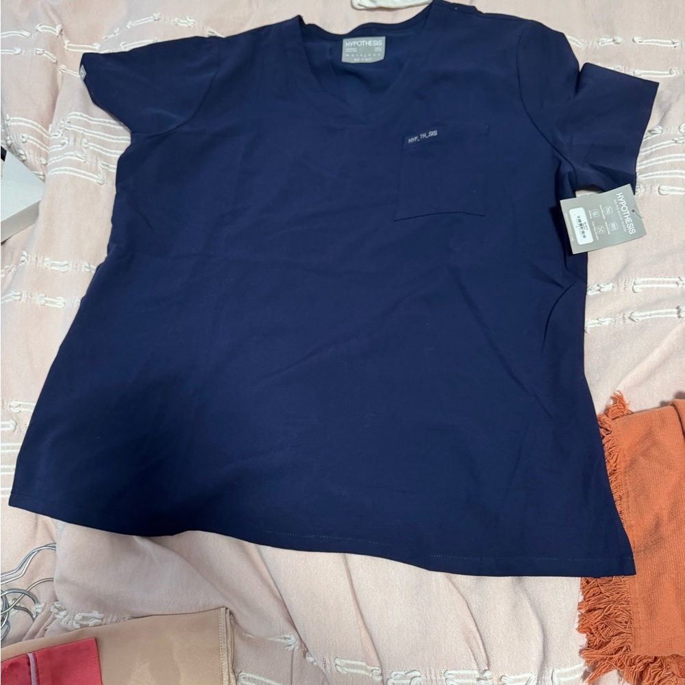 Navy Blue V-Neck T-Shirt